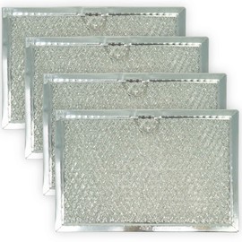 EvertechPRO 4 Pack Microwave Grease Filters Replacement for GE WB06X10608 (AP3883312) 1166430 AH1022452 EA1022452