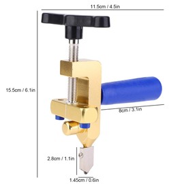 POCREATION Cortador de cerámica, Kit de Herramienta de Cortador de baldosas Mano de 3~15 mm baldosas multifuncionales, Herramienta de Corte de Vidrio para Cortar Vidrio, baldosas de cerámica, Espejo