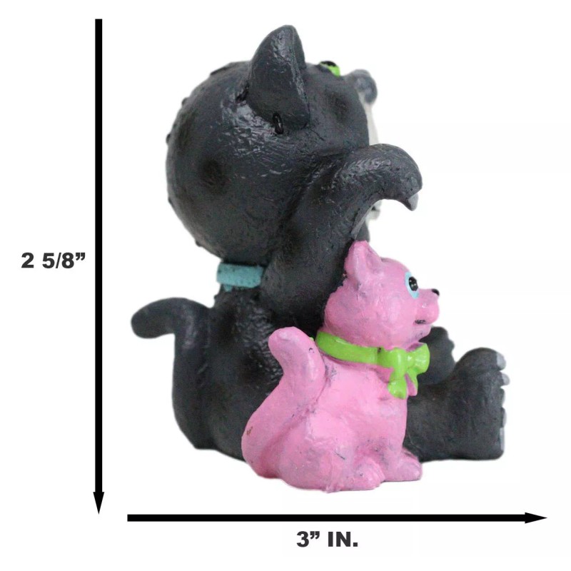Furry Bones Basheera Voodoo Skeleton With Pink Panther Doll Figurine