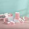 600 Pcs Red Checkered Paper Wristbands Checks Wrist Bands for