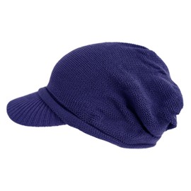 Hanahana15 Knit Hat with Brim, For Women and Men, Medical Hat, Sizes S, M, L, Chemotherapy, Stylish Care Hat, 100% Cotton, Spring, Summer, Fall, Winter, Cotton Care Cap, Select Your Size and Color