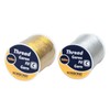 KORBOND Metallic Thread, Gold/Silver, 160 m