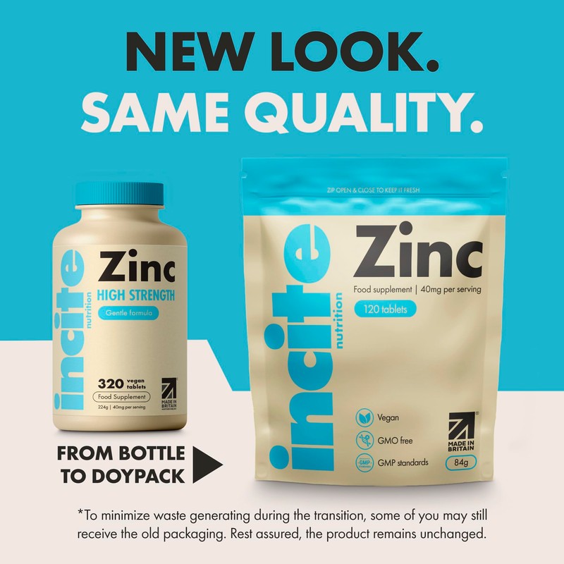 Zinc 40mg - 4+ Month’s Supply - High Strength 120