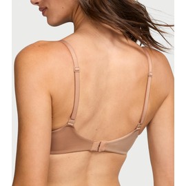 Victoria's Secret Everyday Comfort T Shirt Demi Bra, Smoothing, Bras for Women, Body by Victoria, Toasted Sugar Smooth 38DD