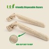 EZ Disposable Razor - 50pcs Eco Friendly Disposable Three Blade