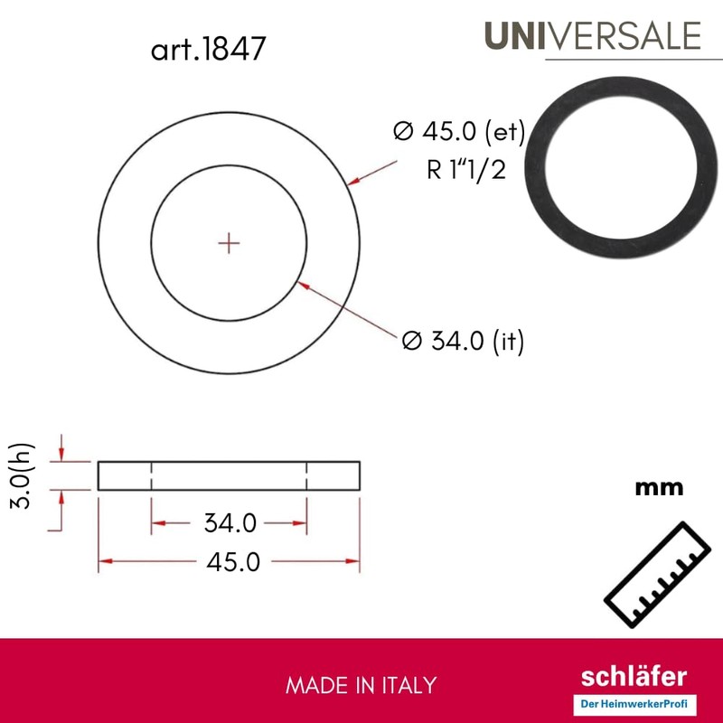 Schläfer Rubber Grommets 1 1/2 "