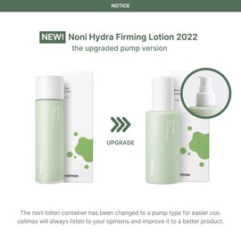 celimax Noni Hydra Firming Lotion - Lightweight, Soothing Moisturizer with 42% Noni Extract, Hyaluronic Acid, Adenosine for Dehydration, Dark Spots and Fine Lines, Provides Anti Aging, Korean Skincare, Dermatologist Tested