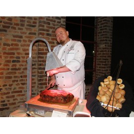 Professional Prime Rib and Steak Carving Knife - 14 Inches - Brunch Stations, Brisket, Razor Sharp, Granton Edge (Single Carving Knife)