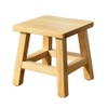 XDSTOOL Solid Wood Stool 10 inch Wooden Stool for Kids