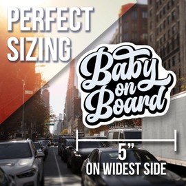 Baby On Board Magnet - Cute Car Magnet - Nursery Decor Magnet Child Safety Sign - New Parent Gift - Fridge Magnet Decorative Magnet AAMT0901