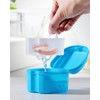 JMU Denture Case Denture Cup with Lid Orthodontic Retainer Case