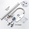 Kohonby Single Handle High Arc Brushed Nickel Kitchen Faucet Stainless
