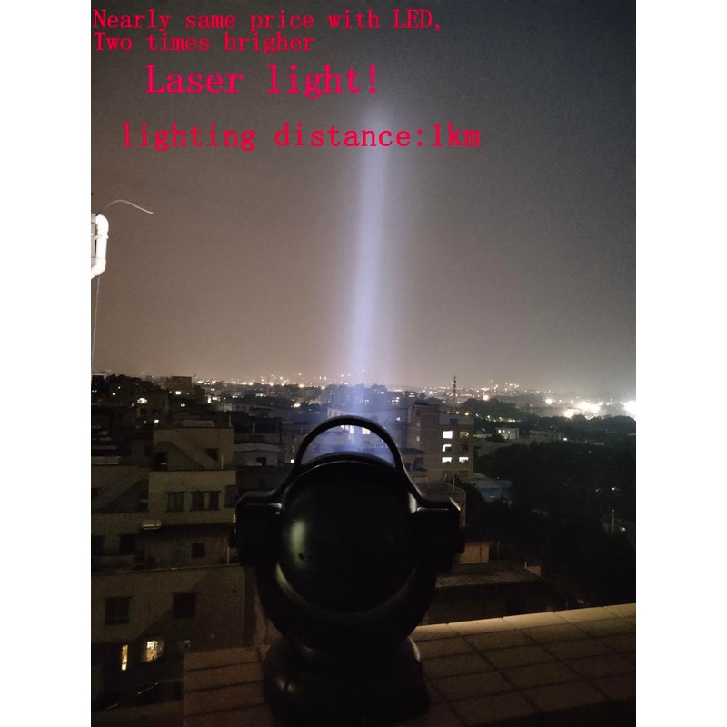 Led Search Light 11 Inch 90W 360 Degrees Rotating Remote