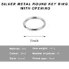 MUQIDA 50PCS Split Key Ring, 1 inch 25mm Heavy Duty
