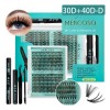Kit Extensiones De Pestañas 30d+40d Curvatura D 9-16mm Mixta