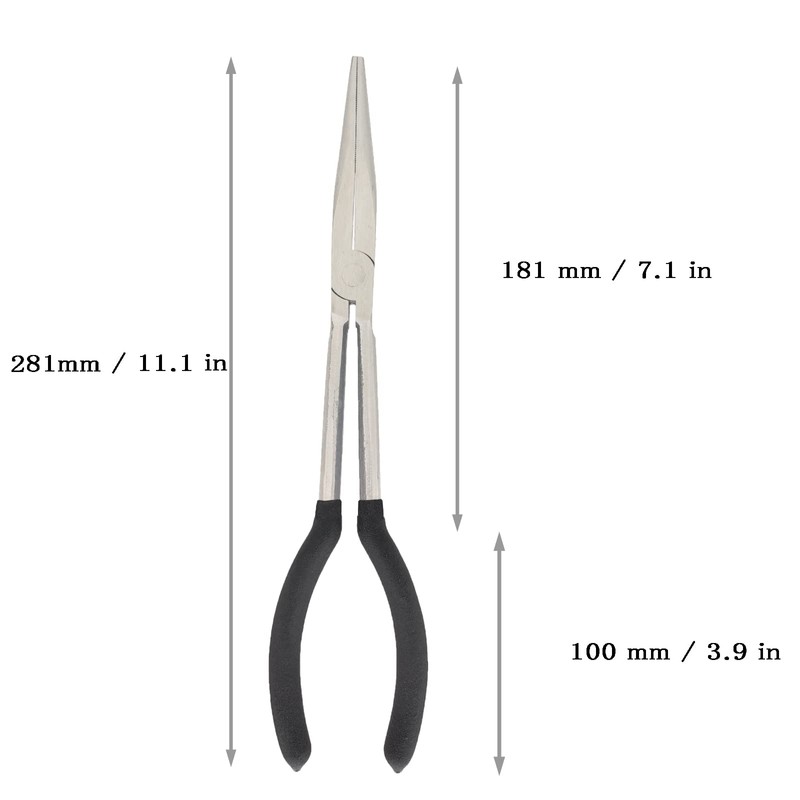 BQKKWIN 1 Piece 11 Inch Long Reach Pliers Set -