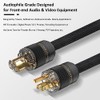 Audiocrast - Cable de alimentación audiófilo de 4.9 pies, 10