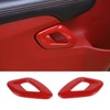 Voodonala Manija de Puerta Interior compatible with Dodge Challenger, Rojo