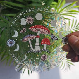 Olicard Window Suncatcher Sticker Indoor Rainbow Prism Window Film Bedroom Decoration, Anti Collision Window Decals for Bird Strikes, Sun Catchers Window Decals, Window Rainbow Maker for Home Decor