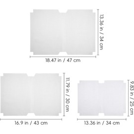 Cubierta Protectora de Libros Transparente Autoadhesiva 30 Piezas Tamaño Mediano y Grande (25k 34x25cm, 16k 43x30cm, A4 47x34cm) Material Pp Resistente al Agua para Uso Escolar