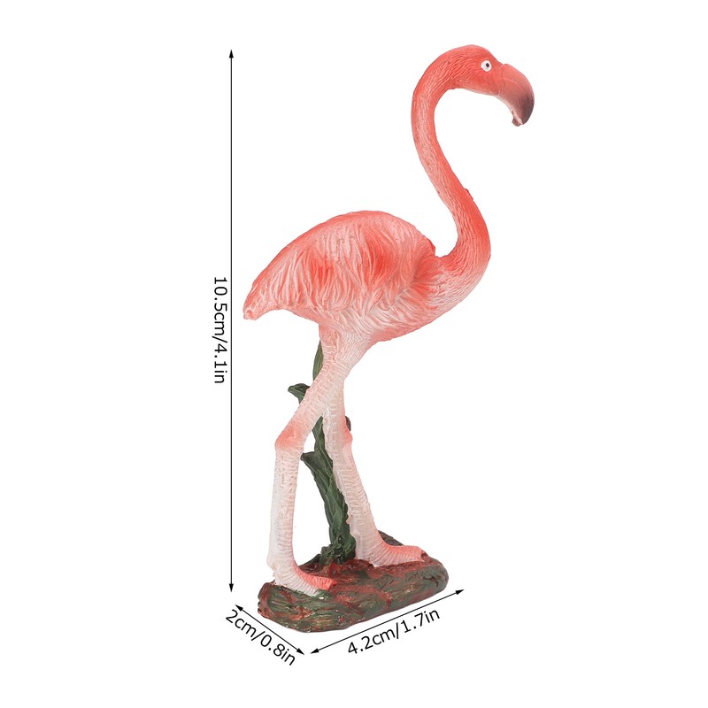 Flamingo Statue Resin Materials Vivid Real Pink Flamingo Ornament for