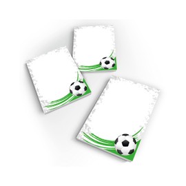 Junapack 12 Mini Notepads Football Party Bags for Children's Birthday Party Favours for Boys / A7 Format