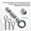 VANSU Titanium Keychain Pill Holder,Portable Mini Pill Case, Waterproof Small