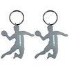 Munkees keyring handballer I handball pendant integrated bottle opener, silver