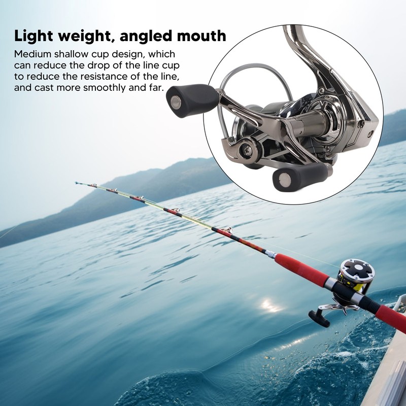 Spinning Fishing Reel Swing Arm Set Smoother Powerful 13+1 Bearing
