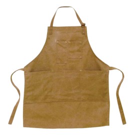 Basic Standard Apron, DIY, Gardening, Fashionable, Canvas, Denim, Vintage, Thick, Durable, 20 oz, Extra Pockets, 5 Pockets, Duck Brown, Size: Approx. W67 D80, Women's, Men's, Size