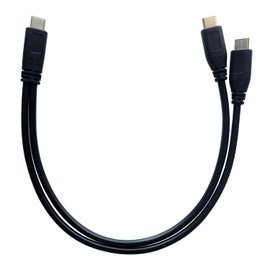 DHSKZRMJ USB C Y Splitter Charge Cable,Type C Male to 2 Dual Type C Male Y Splitter Extension Charging Cable,Charging Use Only