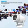 [Built-in Apps]Mini Projector with WiFi and Bluetooth,Portable Projector 4K Support