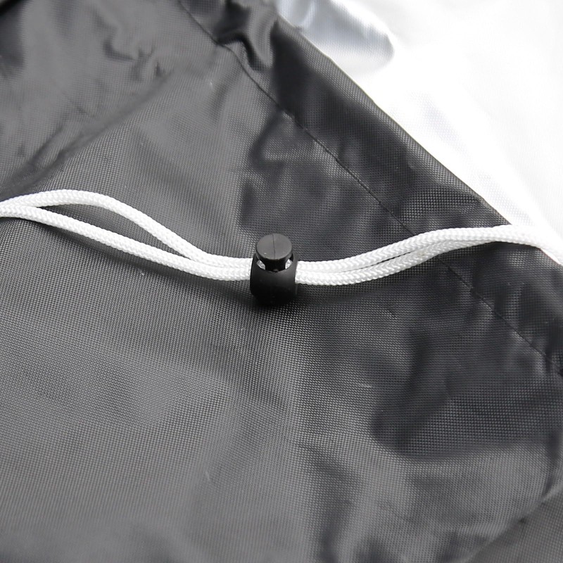 Hoypeyfiy Lawn Mower Cover Waterproof UV-proof Drawstring Protective Cover Lawnmower
