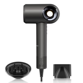 Hair Dryer, High-Speed Ionic Low Noise Blow Dryer with Diffuser for Fast Drying, Professional 500 Millions Negative Ionic Thermo-Control Hairdryer, Travel with Magnetic Diffuser & Nozzle