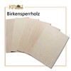 KF-Holz Pack of 10 Birch Plywood Sheets (A5 210 x
