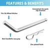Replacement 5th Wheel Pins & Clips, 1/2-Inch Diameter Fits 5th