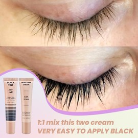 PERMANIA Lash Lift and Tint Kit for Lashes and Brows, Black