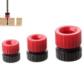 3 Pack Drill Depth Stop for Drill Bits,Adjustable Precise Drilling Tool for Woodworking,Construction Work,Furniture,Tile,Wood,Drill Bit Depth Guides,Adjustable Depth Guide Stop Collars