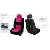FH Group Flat Cloth Full Set Car Seat Covers Three
