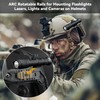 Qavctw ARC Rail Adapter Mount Kit 360 Deg Rotation Helmet