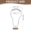 sourcing map 12Pcs Shower Curtain Hooks, Metal Roller Balls Glide