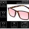 Medspex Pink FL-41 Tinted Reading Glasses +4.00 Tortoise Havana Light