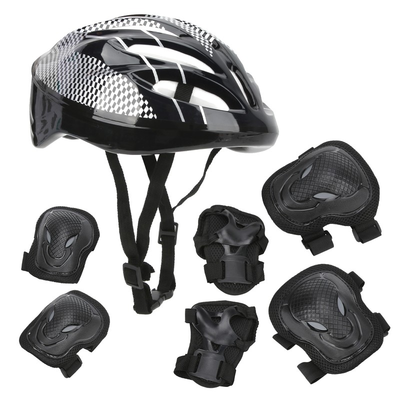 7pcs Adults Roller Skating Protect Gear Set Knee Pads Elbow