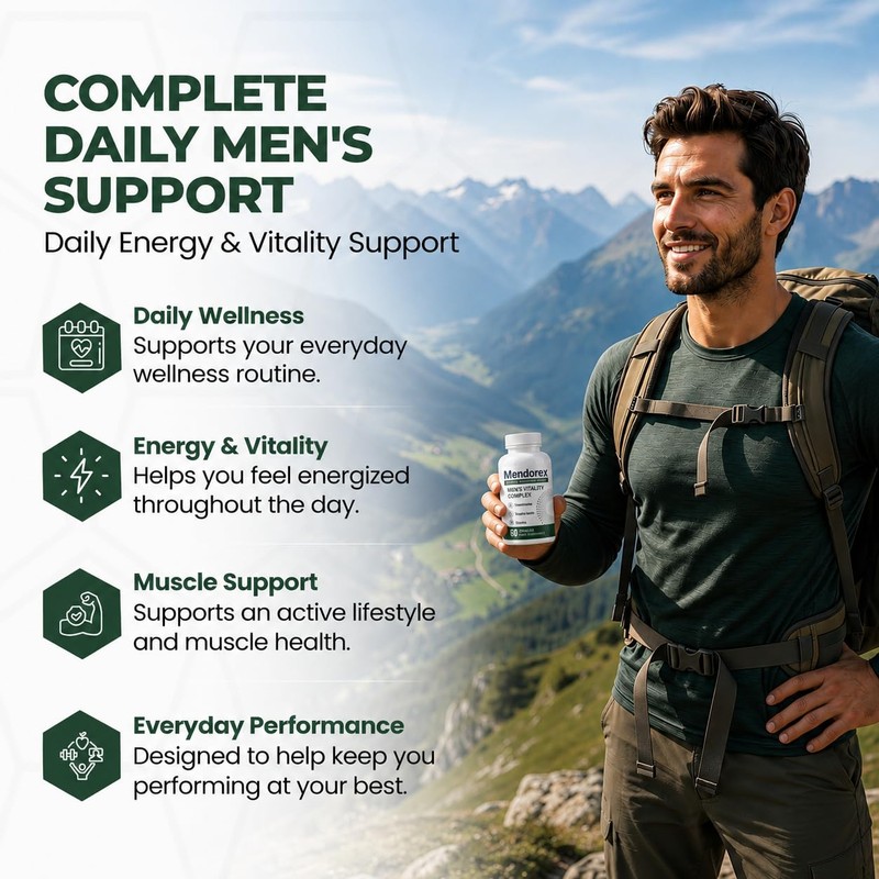 Mendorex Capsules Advanced Men’s Formula – Energy & Vitality Support