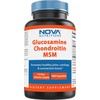 Nova Nutritions Triple Strength Glucosamine Chondroitin MSM 2600mg/Serving Capsules, Supports