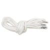 Yonex AC570 011 Oval Shoelace, White, 43.3 inches (110 cm)