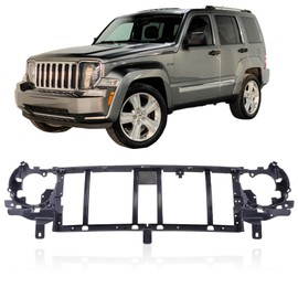 CarPartsDepot Grille Mounting Support Grill Bracket Compatible with Jeep Liberty Header Panel (2002-2004 Liberty)