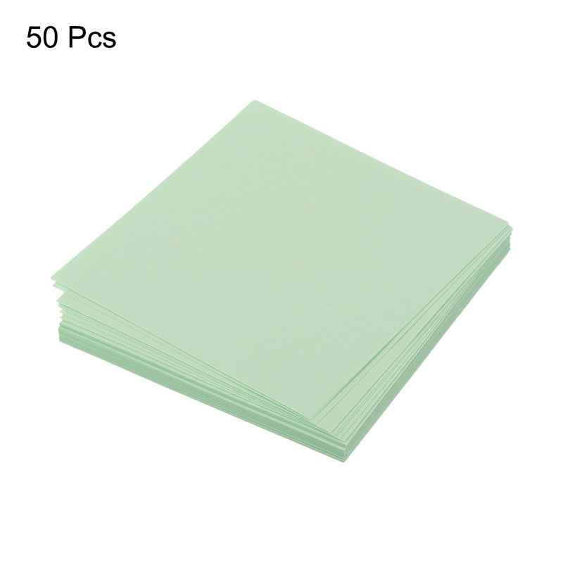 MECCANIXITY 50 Sheet Origami Paper Double Sided Light Green 2.5x2.5