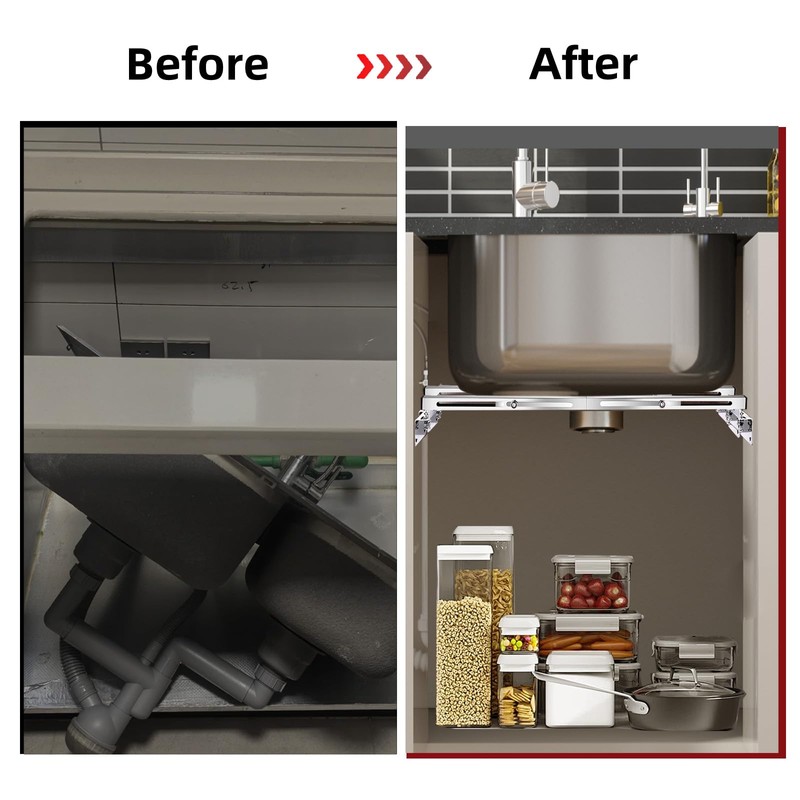 Undermount Sink Brackets, Adjustable Undermount Sink Supports, Stainless Steel Sink