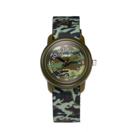 Boy's Kids Children Watch,3D Cute Cartoon Breathable Fabric Band Japanese-Quartz Wristwatches Time Teacher Gifts Watches for Kids Boys Toddlers (Camo Green)